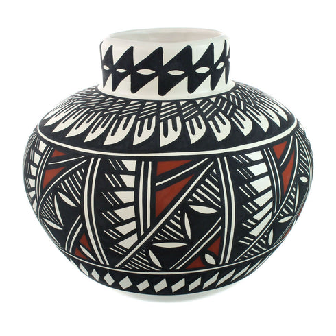 Native American Hand Crafted Acoma Pottery By Artist L. Vallo SN20010